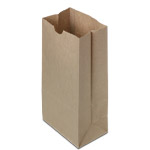8 Lb. Grease Resistant Natural Kraft SOS Bag