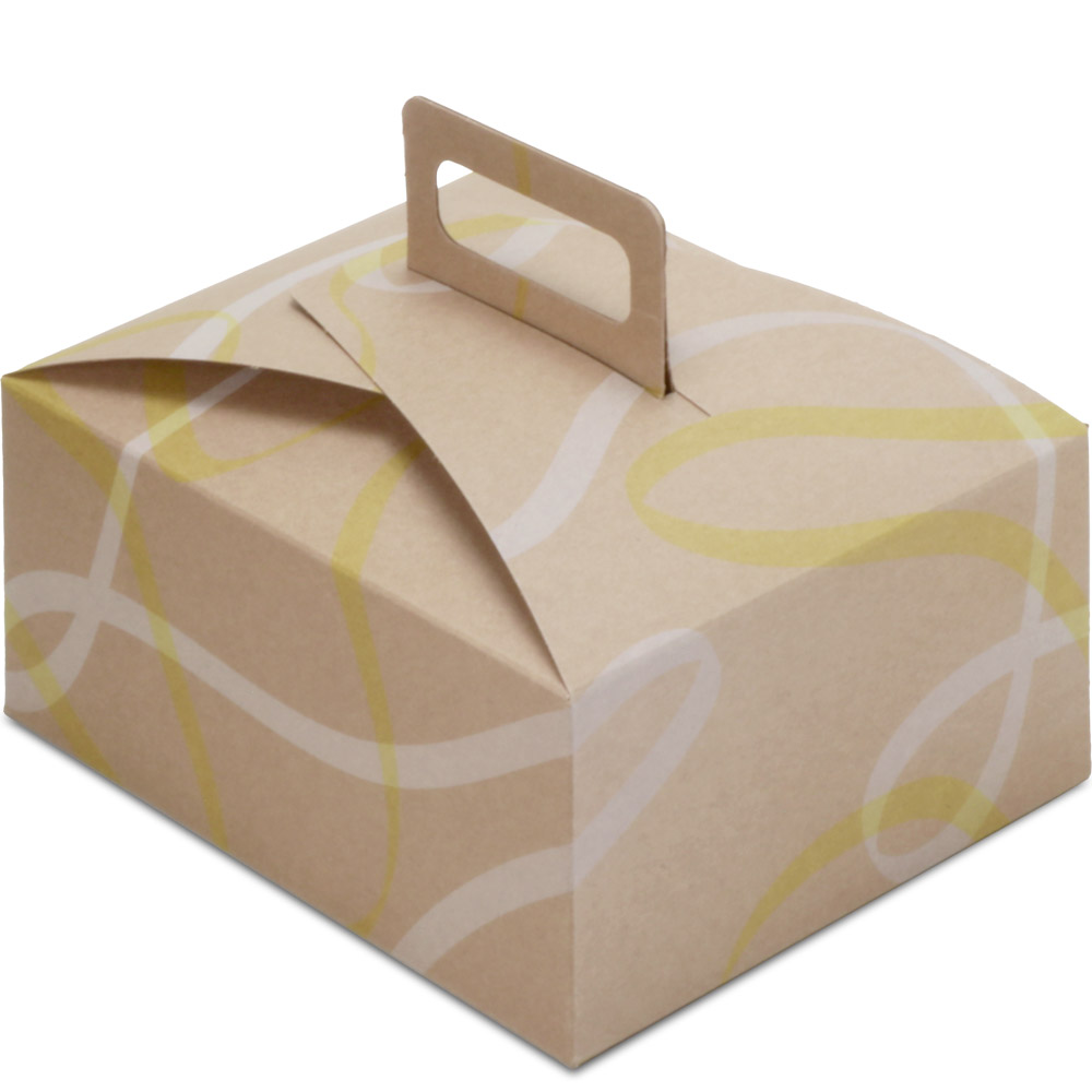 Stackable Handled Deli/Cupcake Boxes - Boulangerie - 9 x 7 x 4 in.