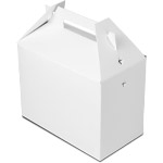 White Gable Box with Vents - 8-7/8 x 5 x 6-3/4 in. in.