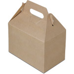 Natural Brown Kraft Medium Gable Boxes 8 x 4.88 x 5.25"