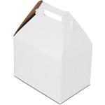 White Large Gable Boxes 9 x 6 x 6"