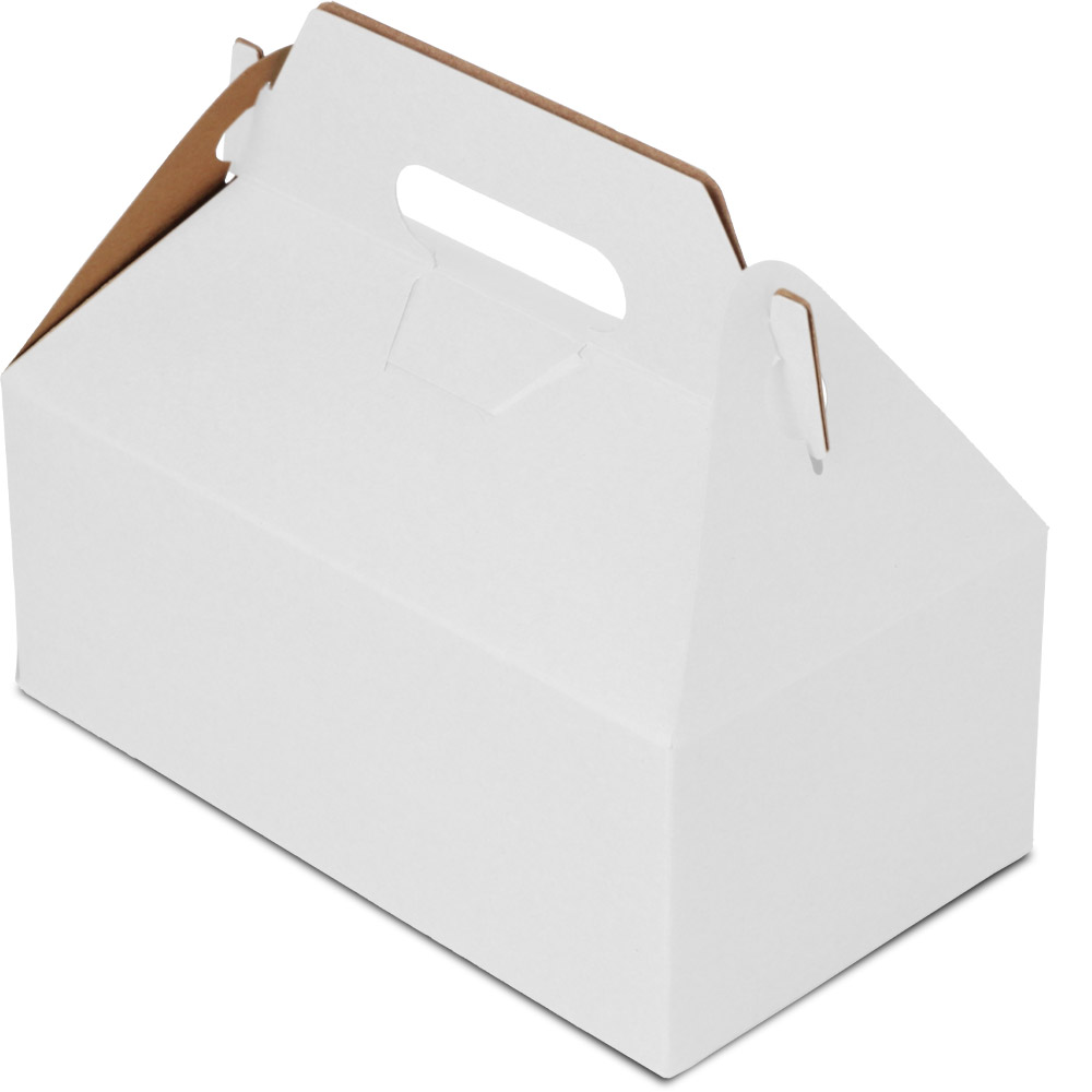 White Gable Boxes - 8-7/8 x 5 x 3-1/2"