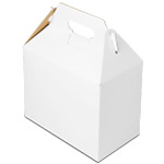 White Gable Boxes - 8-7/8 x 5 x 6-3/4"