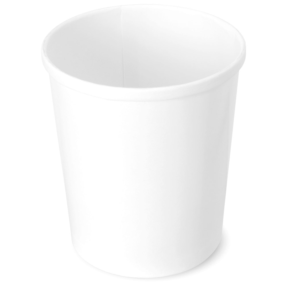 32 oz. Dopaco White Paper Soup / Ice Cream Cups (bulk pack without lids)