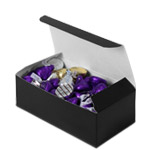 1/2 lb.  Black Gloss Paper Candy Boxes - 5.5 x 2.75 x 1.75 in.