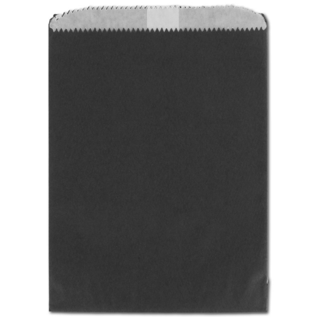 1/2# Black Gourmet Glassine Bags 5.75 x 7.5"