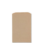 5" x 7.5" 100% Recycled Natural Brown Kraft Merchandise Bags