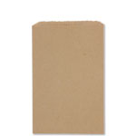 6.25" x 9.25" 100% Recycled Natural Brown Kraft Merchandise Bags