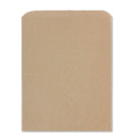 8.5" x 11" 100% Recycled Natural Brown Kraft Merchandise Bags