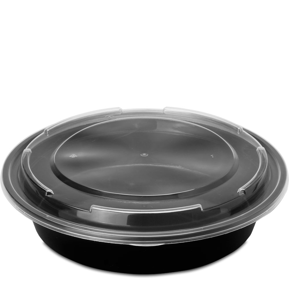 48 oz. BPA Free Food Grade Round Container with Lid (T60748CP