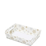 Alpine Snowflake Print Cesto Tra - 12-1/2 x 8-5/8 x 3-5/16 in.