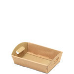Natural Kraft E-Flute Cesto Tray - 8-5/8 x 6-1/16 x 2-3/8 in.