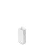 1/2 lb White Gloss Coffee Bags with tin tie closure- Polypropylene Lined