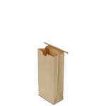 1 lb. Natural Brown Kraft Tin Tie Bags with Polypropylene Liner
