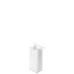 1/2 lb. White Gloss Coffee Bags with Tin Tie Closure - Polypropylene Lined