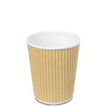 8 oz. Cream Ripple Paper Coffee Cup