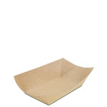 27 oz.  Brown Kraft Paper Food Trays