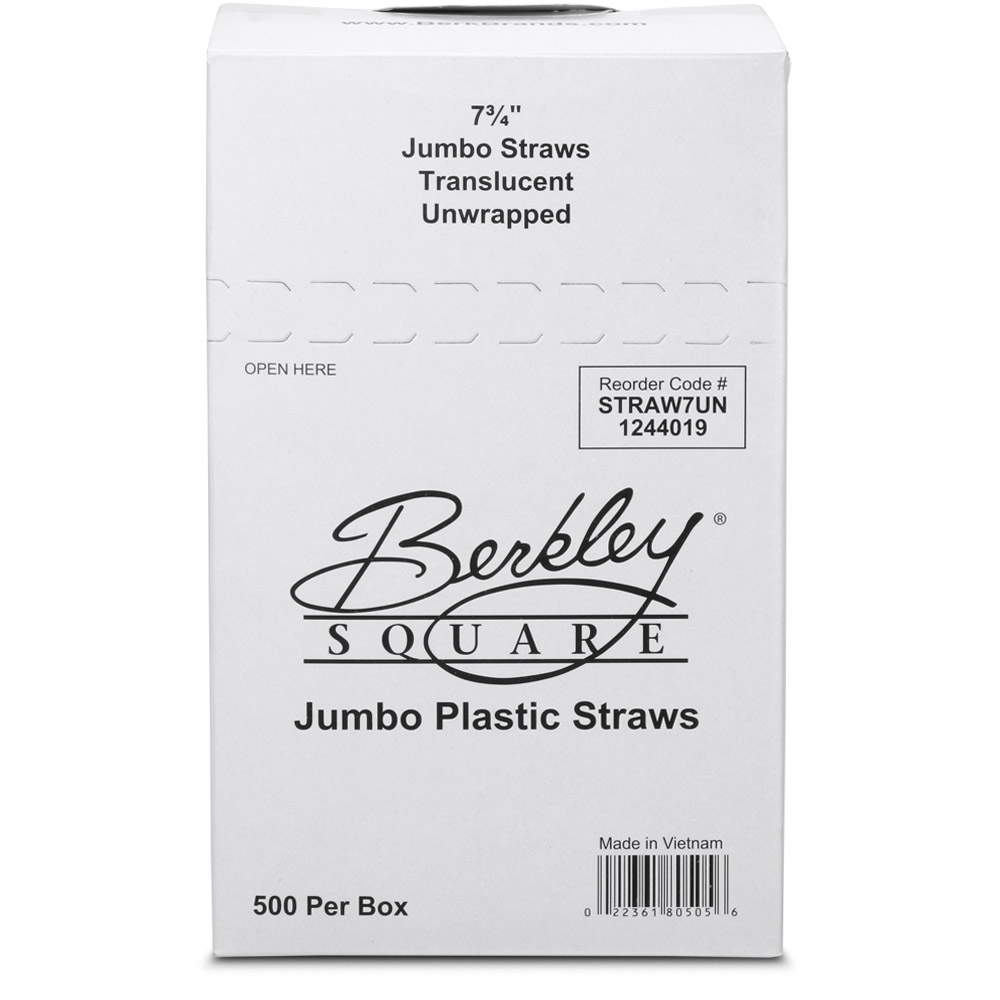 Bulk Drinking Straws - Jumbo Unwrapped