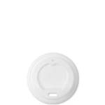 White Compostable Coffee Cup Lid for 4 oz. Cups