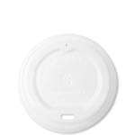 White Compostable Coffee Cup Lid for 8oz. Cups