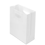 White Die Cut TakeOut Bag - 8.75 x 4.25 x 10.75 in.