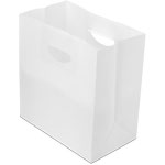 Heavy Duty White Die Cut TakeOut Bag - 11 x 6.25 x 11.5 in.