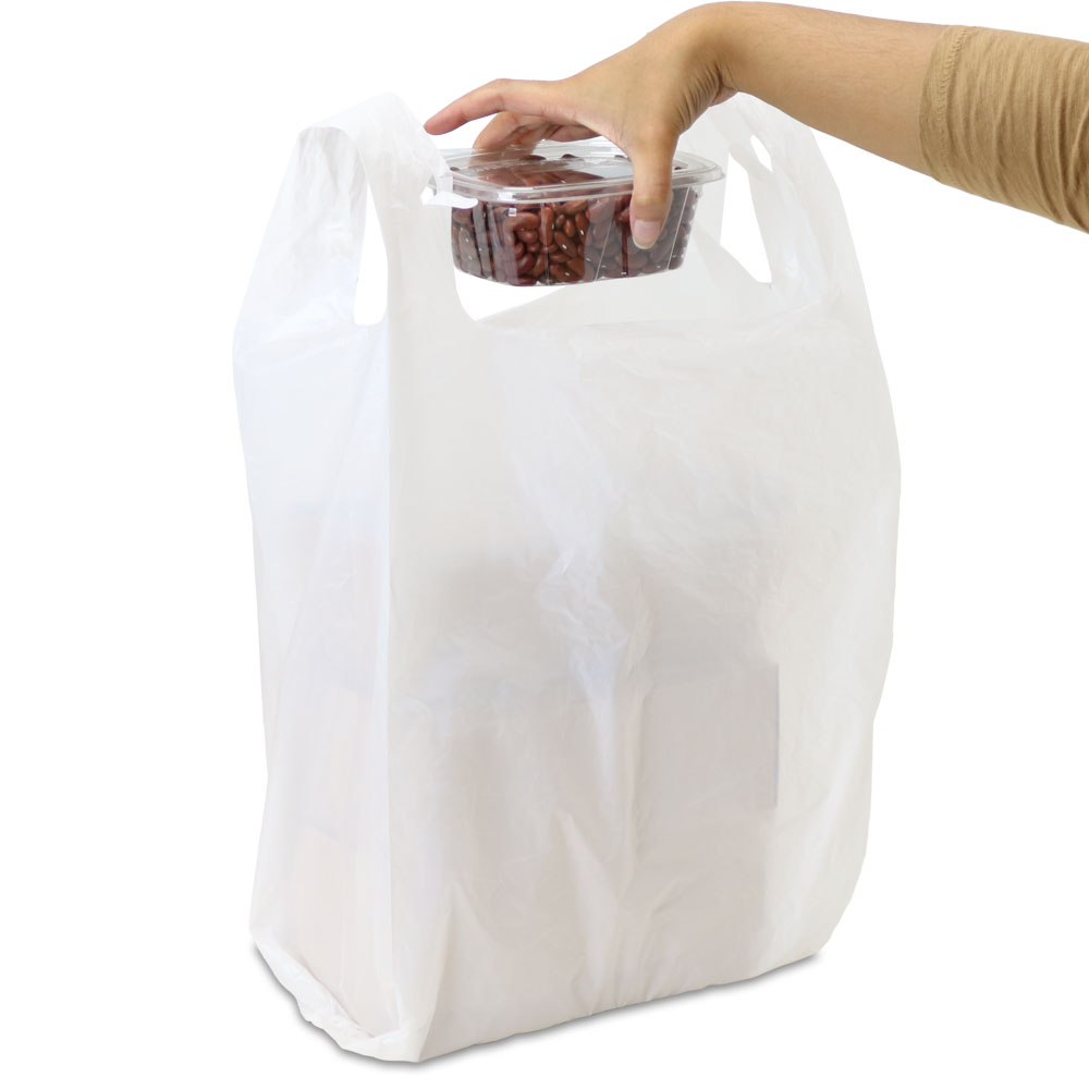 Plastic T-Shirt Bags for Carryout : MrTakeOutBags