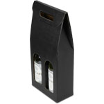 Nero Black Embossed 2-Bottle Wine Carrier Boxes