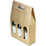 Oro Matte Gold 3 Bottle Carrier