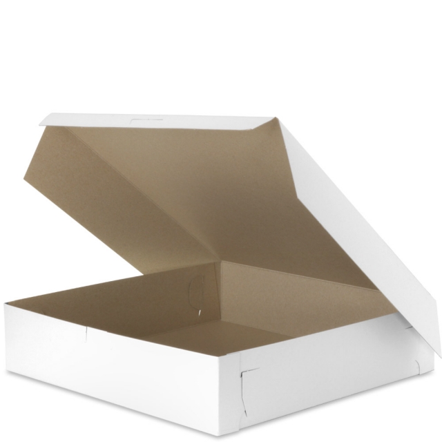 12 x 12 x 2.75" Matte White Pie / Bakery Boxes