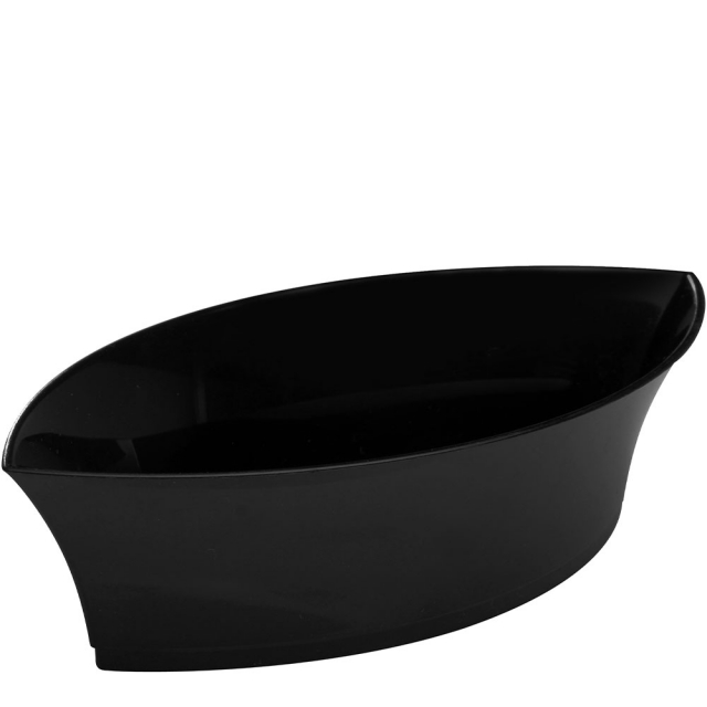 4.5 x 2.3 in. Black Tiny Treasure Boat Tray / Plate