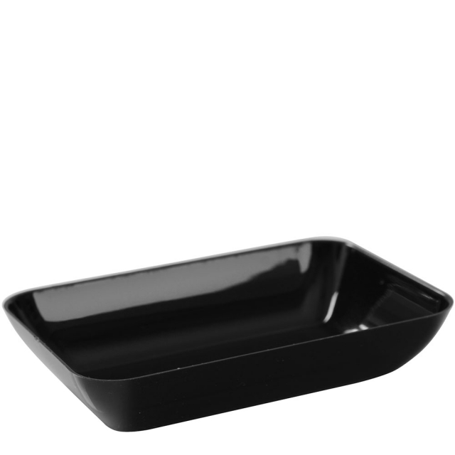 3 x 1.5 in. Black Tiny Treasure Rectangle Tray / Plate