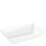 3 x 1.5 in. White Tiny Treasure Rectangle Tray / Plate