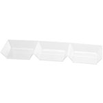 7.5 x 2.5 in. Clear Tiny Treasure Three Section Tray