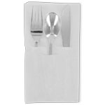 Silver 3 pc Cutlery, Pocket Napkin Set