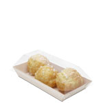 Clear PET Lid for Rectangular Samurai Wooden Dish - 5 oz.
