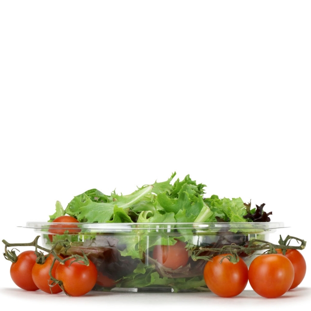 24 oz. On-The-Go Clear 8 in. PET Salad Bowl