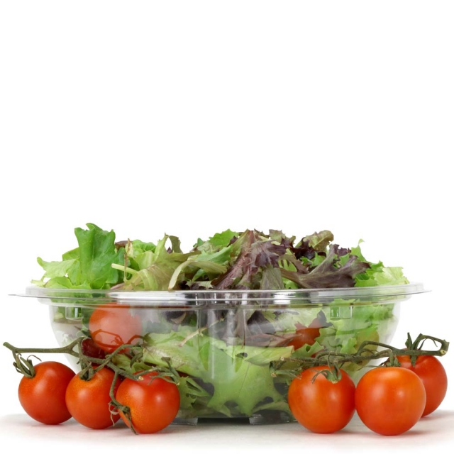 32 oz. On-The-Go Clear 8 in. PET Salad Bowl