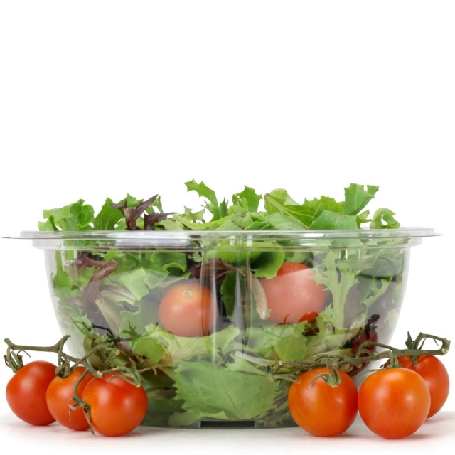 48 oz. On-The-Go Clear 8 in. PET Salad Bowl