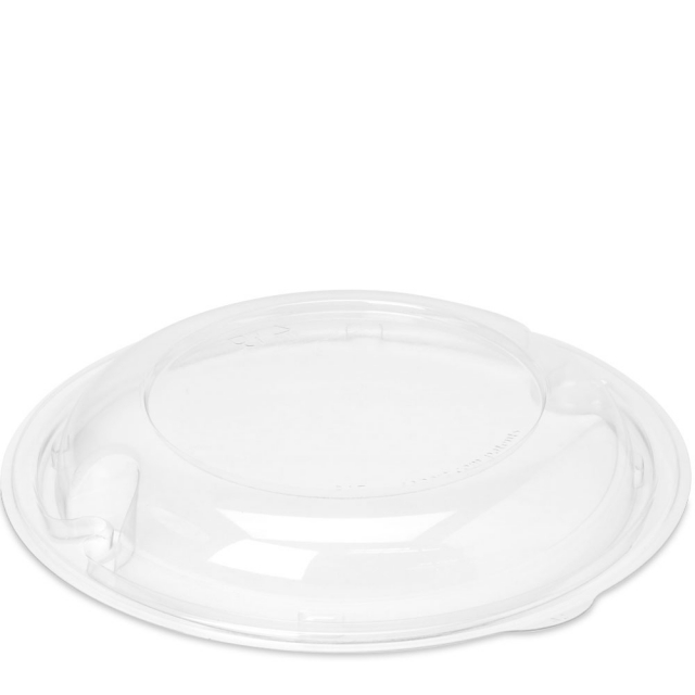 8 in. On-The-Go Clear PET Salad Bowl Lid