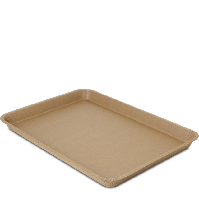 18 x 13 x 1.25  Kraft Disposable Foodservice Lunch Trays
