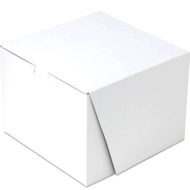 8 x 8 x 6" White Cake Bakery Boxes