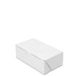6-1/2 x 3-3/4 x 2-1/8" White Bakery Boxes