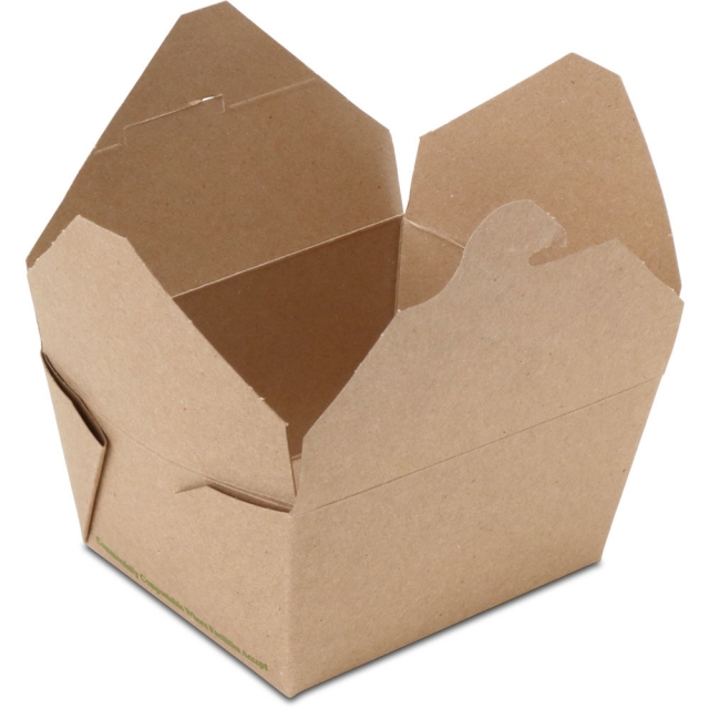 BioPlus TERRA #1 100% Recycled Brown Kraft Take Out Boxes
