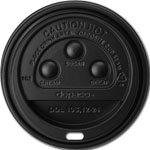 Black Dome Lids for Planet+, Ripple Wrap & 10/12/16/20/24oz. Paper Coffee Cups (1000/case)