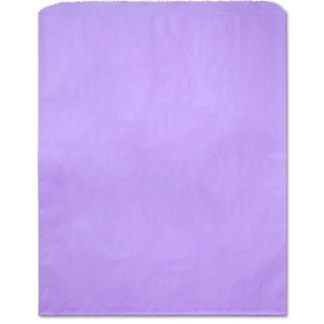 12 x 15 in. Purple Paper Merchandise Bags - Machine Glazed