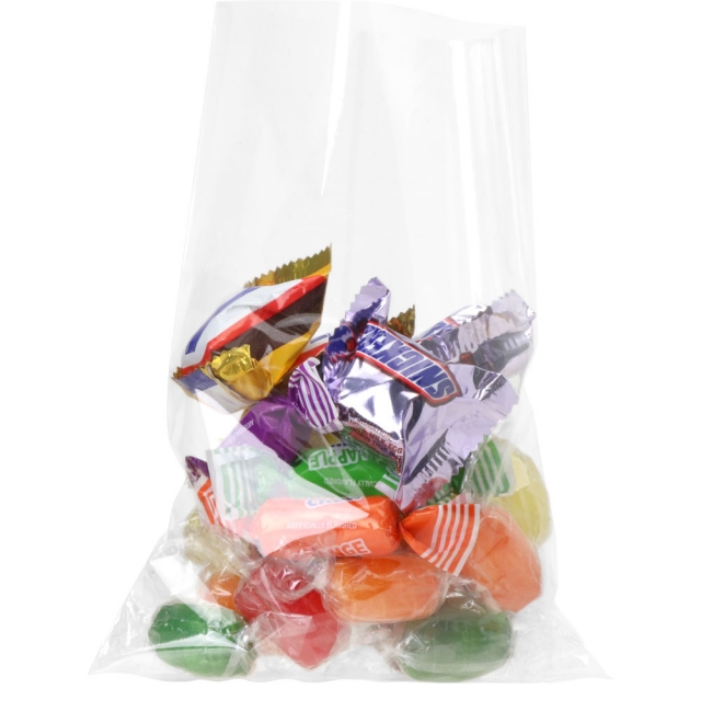 6.75 x 9 in. Clear Flat Clear BOPP Plastic Food Bags