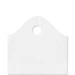 15" x 14" + 5" White Super Wave Carry Out Bags (1000/case)