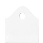 12" x 13" + 5" White Super Wave Carry Out Bags (1000/case)