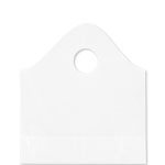 12" x 13" + 5" White Super Wave Carry Out Bags (1000/case)